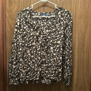 Old navy flower blouse
